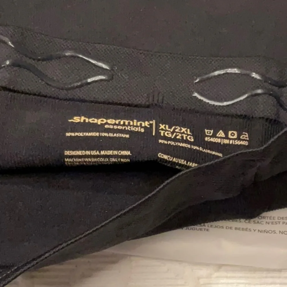 Shapermint Essentials Black High-Waisted Shaper Panty XXL. NEW